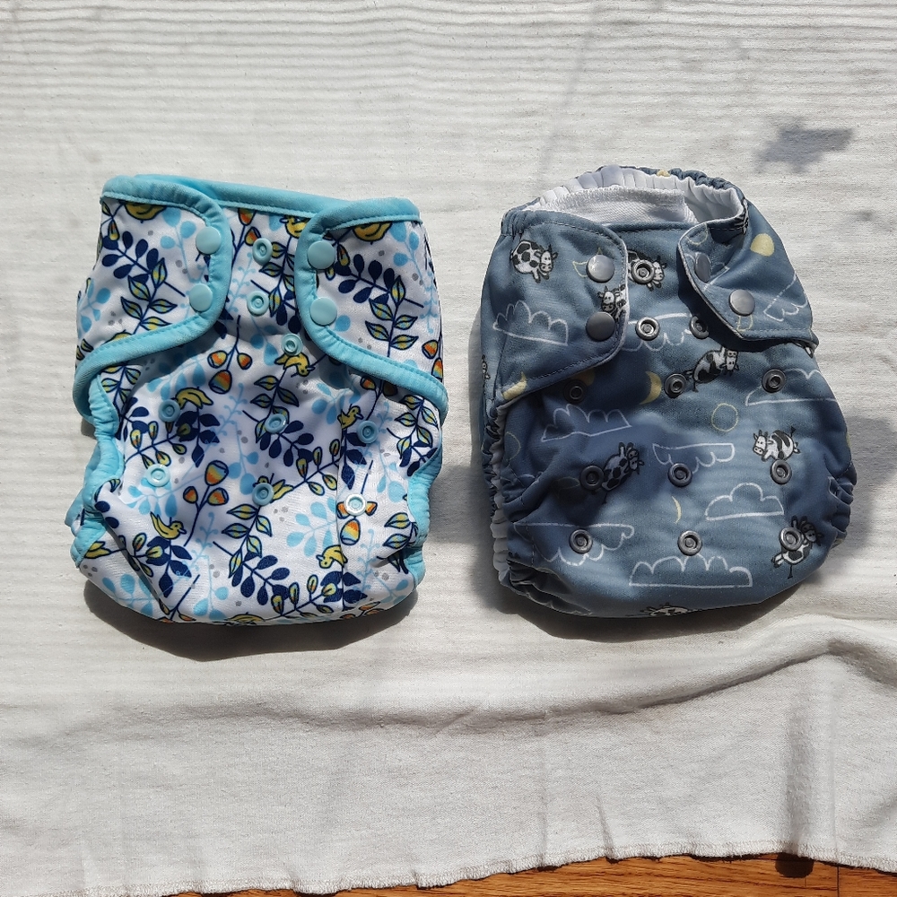Thirsties cloth diapers, One Size, set of 2
